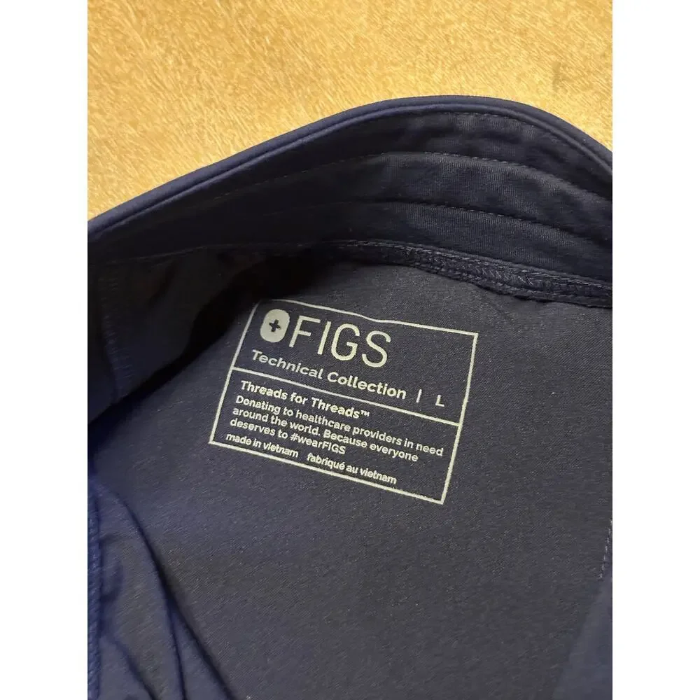 Figs Axim Cargo Scrub‎ Pants NAVY Large